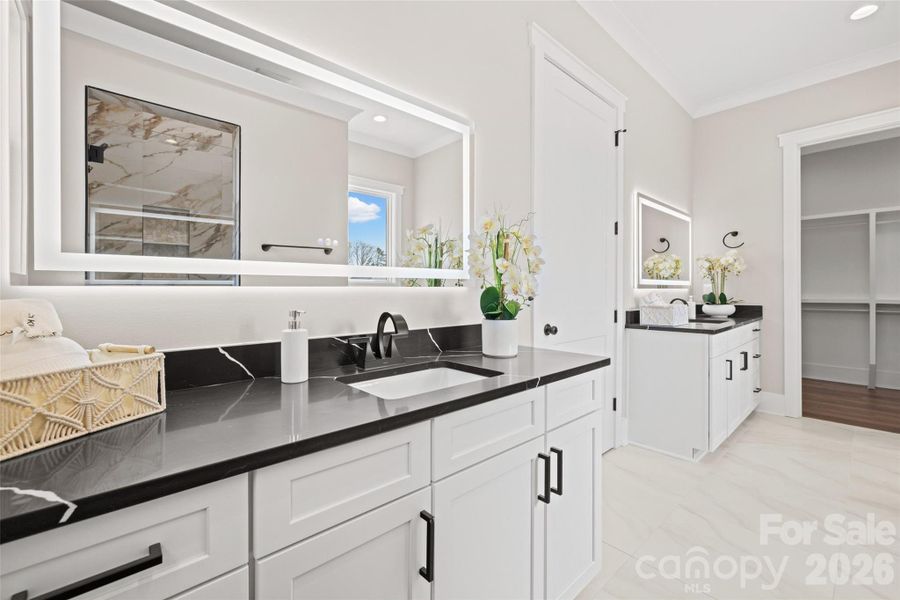 Furnished interior view inside a new home in , Clover (Image 9). Furnished interior view inside a new home in , Clover (Image 9).