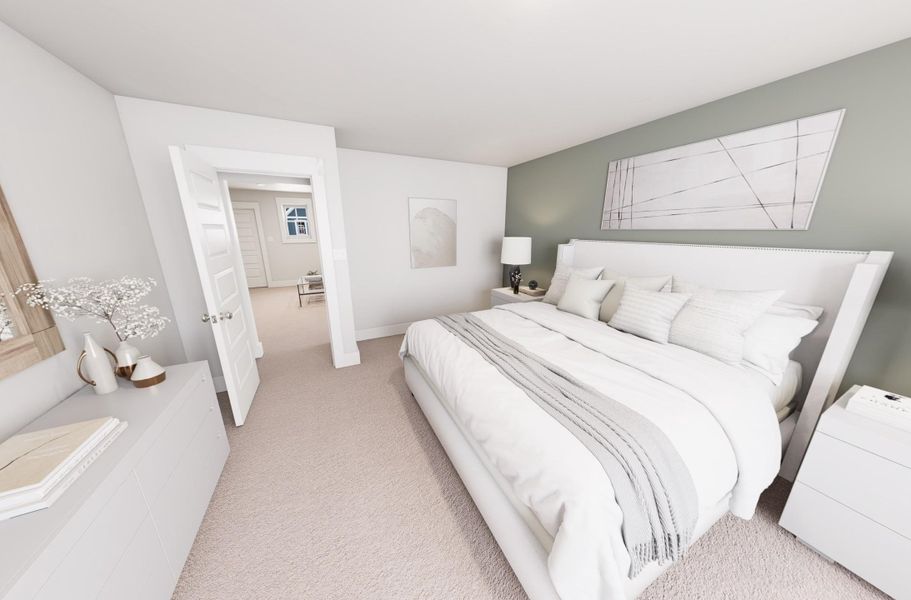 Representative furnished interior of a home built from the Clean Sheets by Garman Homes in McConnell Ridge, McLeansville (Image 4).