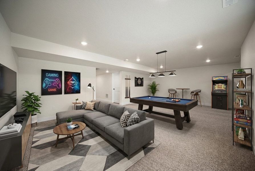 Furnished interior view inside a new home in Aspen Ranch, Fountain (Image 19). Furnished interior view inside a new home in Aspen Ranch, Fountain (Image 19).