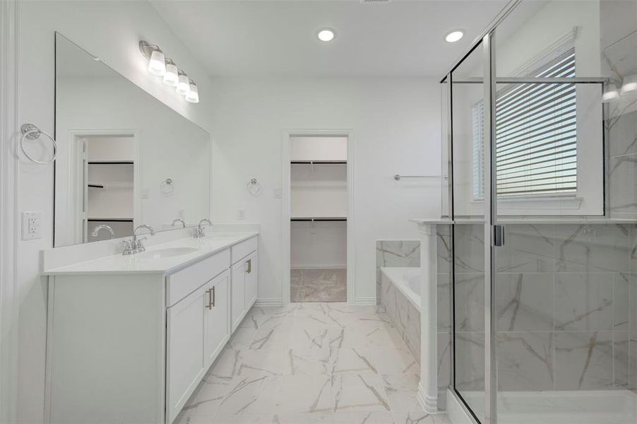 Furnished interior view inside a new home in Lily Creek at Sutton Fields, Aubrey (Image 16).