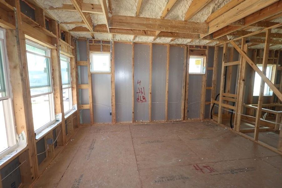 Spacious, unfurnished interior of a new home in Easthaven at Bridgeland Central - Horizon Collection, Cypress (Image 9). Spacious, unfurnished interior of a new home in Easthaven at Bridgeland Central - Horizon Collection, Cypress (Image 9).