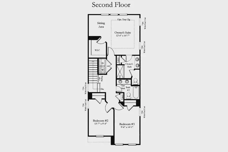 2D floor plan layout of this home in Kensley Grove, Fuquay Varina, NC (Image 2). 2D floor plan layout of this home in Kensley Grove, Fuquay Varina, NC (Image 2).
