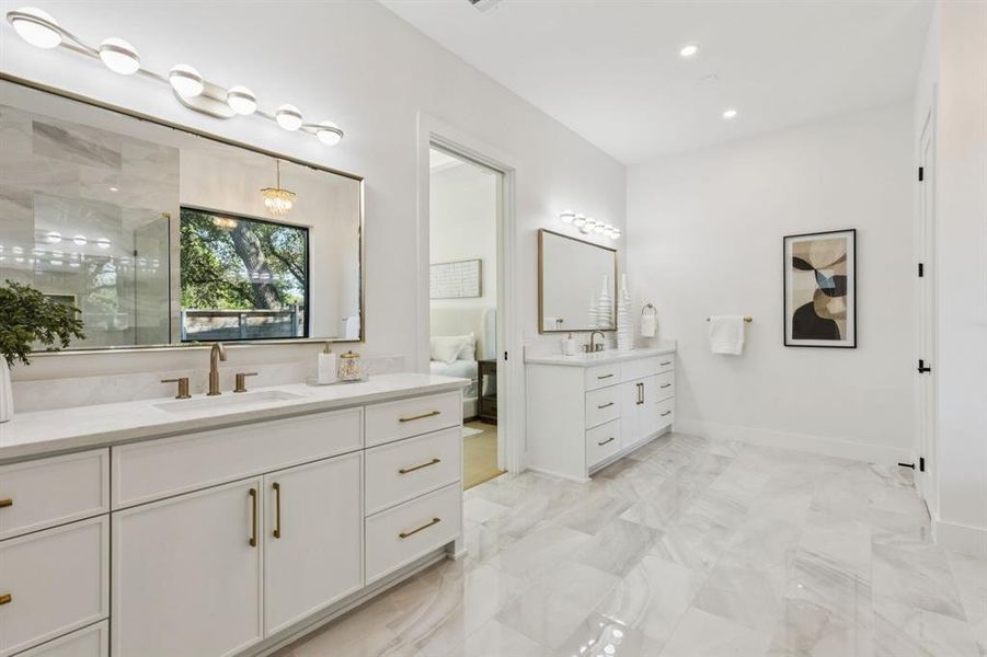 Furnished interior view inside a new home in , Dallas (Image 33).