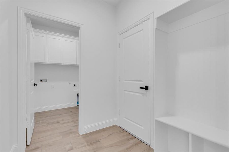 Laundry room and mud room