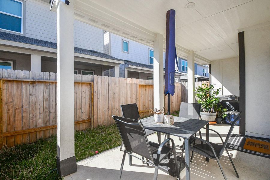 Exterior details and patio area of a home in , Houston (Image 22). Exterior details and patio area of a home in , Houston (Image 22).