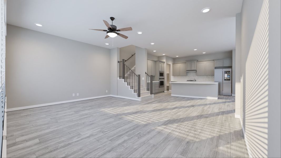 Representative unfurnished interior of a home built from the Santa Rosa by Tricoast Homes in Summer Place  35', Montgomery (Image 19).