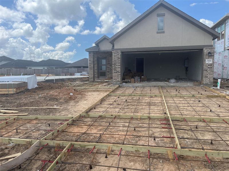 In-progress construction of a new home in Creekhaven, Rosharon, TX (Image 12).