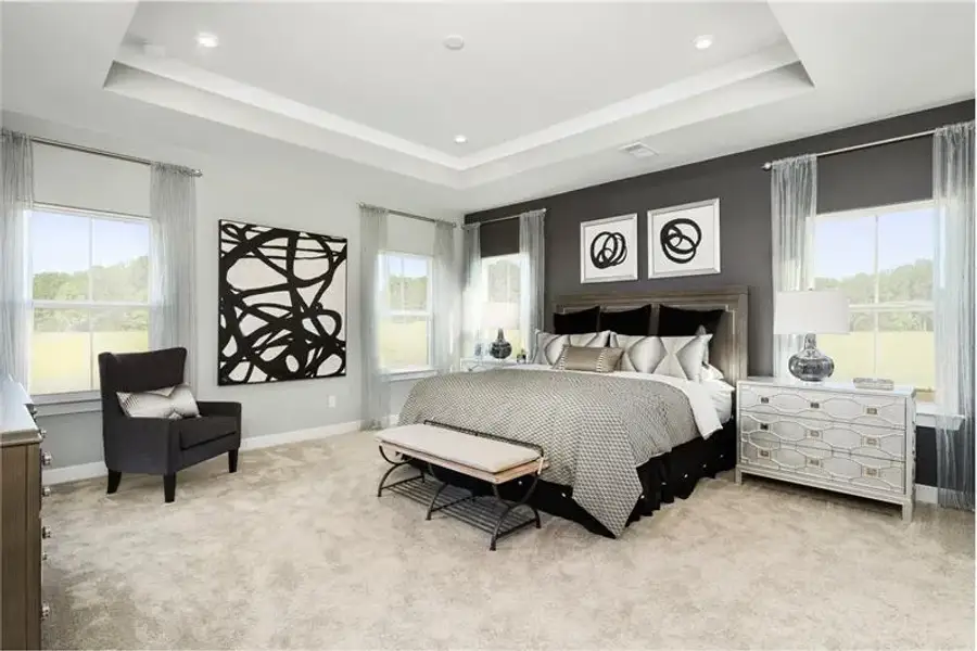 Representative furnished interior of a home built from the Savannah 2-Story by Ryan Homes in Albemarle, Hertford (Image 6).