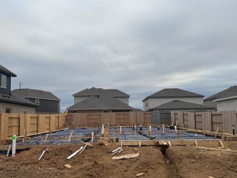 In-progress construction of a new home in Sunterra, Katy, TX (Image 28). In-progress construction of a new home in Sunterra, Katy, TX (Image 28).