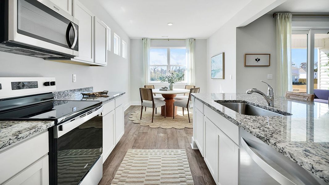 Furnished interior view inside a new home in Indigo Preserve, Leland (Image 11).