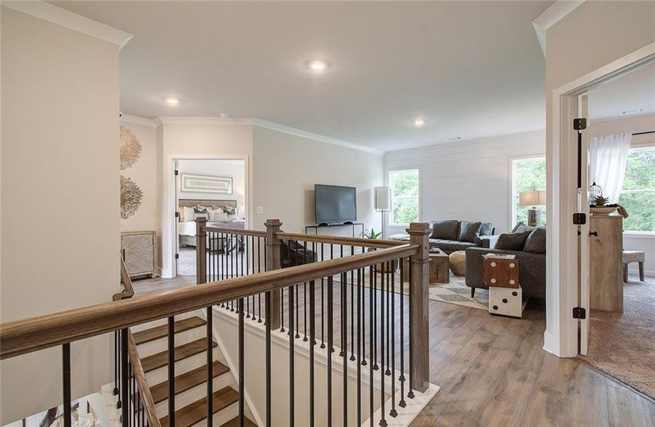 Furnished interior view inside a new home in Pinecrest Ridge, Dacula (Image 4). Furnished interior view inside a new home in Pinecrest Ridge, Dacula (Image 4).