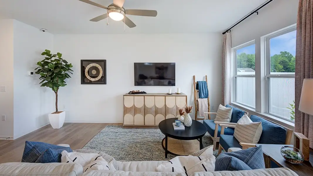 Furnished interior view inside a new home in Magnolia Townes, Wendell (Image 4).