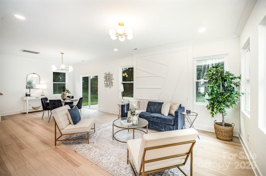 Furnished interior view inside a new home in , Hickory (Image 16).