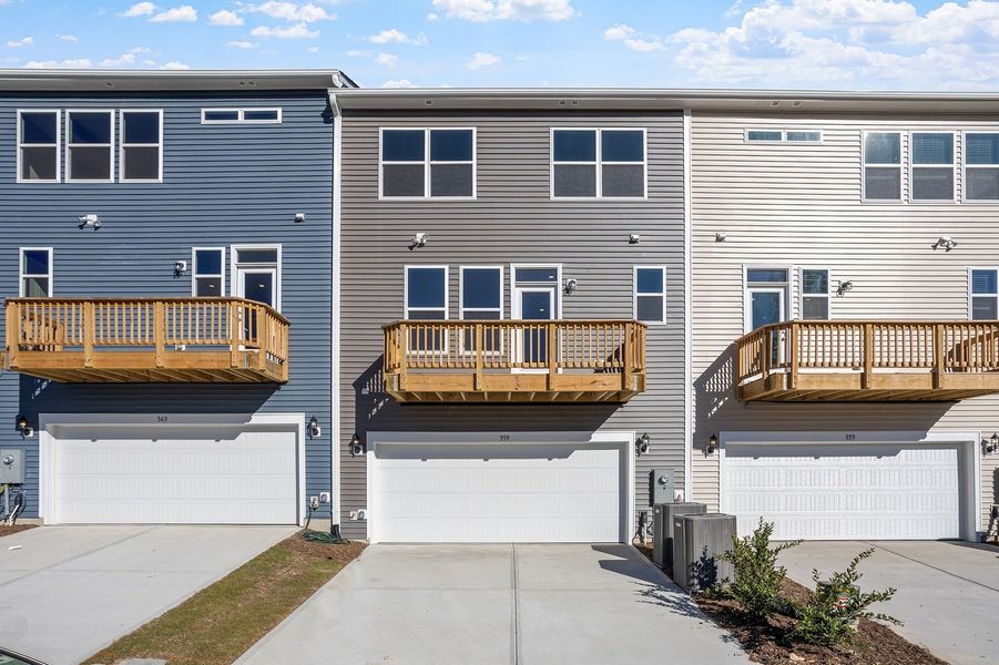 Exterior details and patio area of a home in Renaissance at White Oak, Garner (Image 3). Exterior details and patio area of a home in Renaissance at White Oak, Garner (Image 3).