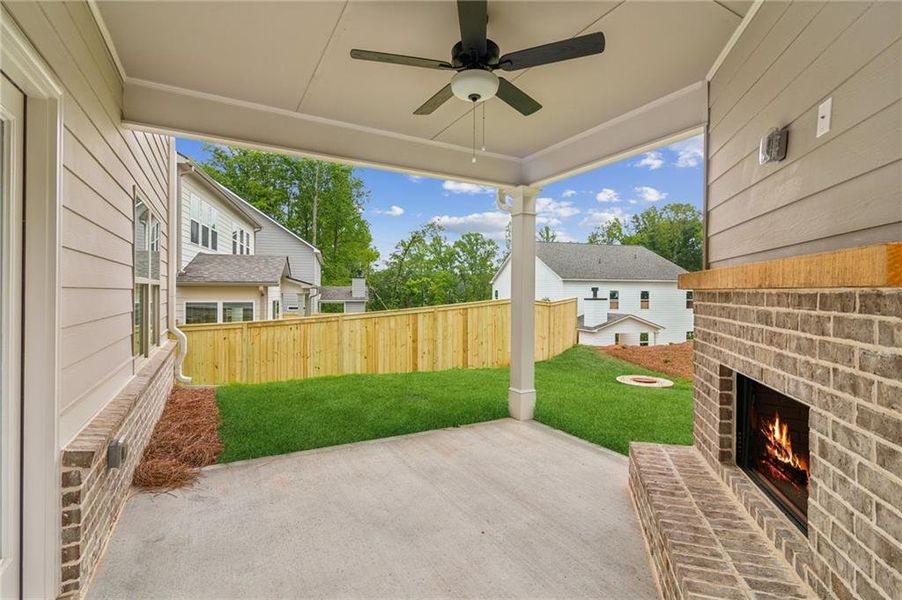 Exterior details and patio area of a home in , Flowery Branch (Image 3).