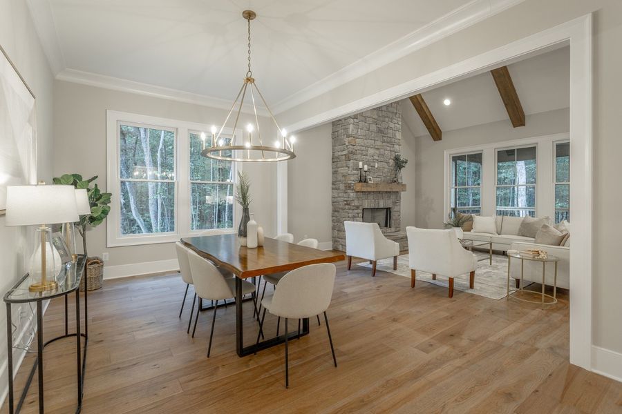 Representative furnished interior of a home built from the Winterbrook B by Riverstone Construction, LLC in River Gorge Ranch, River Gorge Ranch (Image 10).