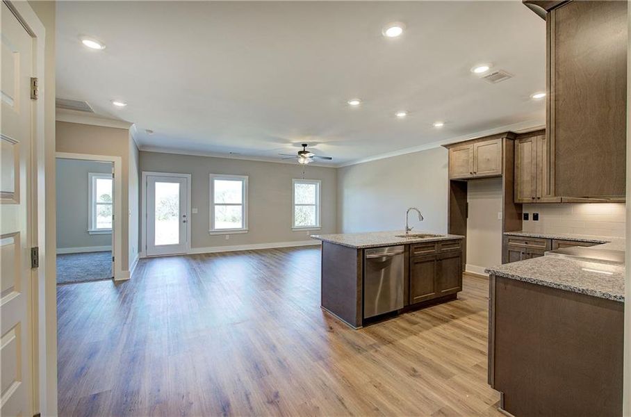 Furnished interior view inside a new home in , Cartersville (Image 16).