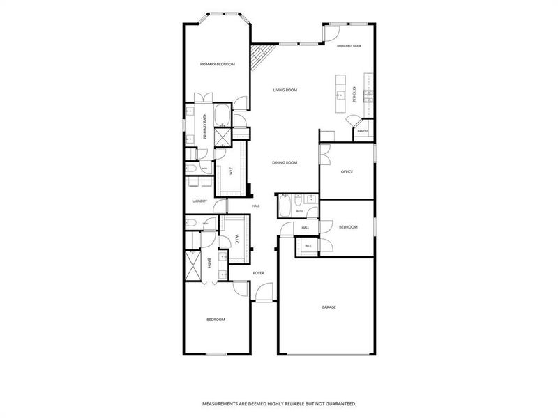 2D floor plan layout of this home in Gateway Village - The Reserve, Denison, TX (Image 5). 2D floor plan layout of this home in Gateway Village - The Reserve, Denison, TX (Image 5).
