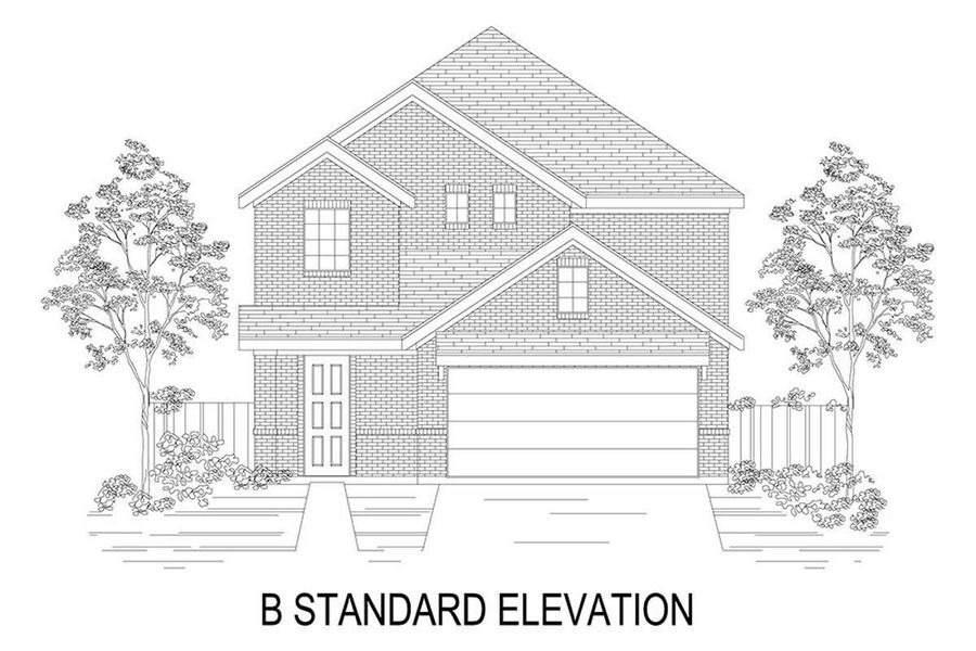 Representative rendering of the exterior for the Ellis F by First Texas Homes (Image 11).