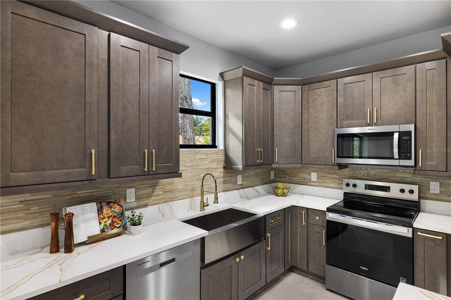 Furnished interior view inside a new home in , North Port (Image 36).