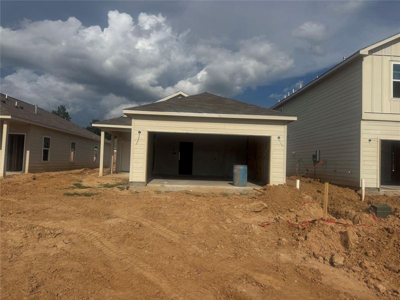 In-progress construction of a new home in Maple Heights, Porter, TX (Image 19).