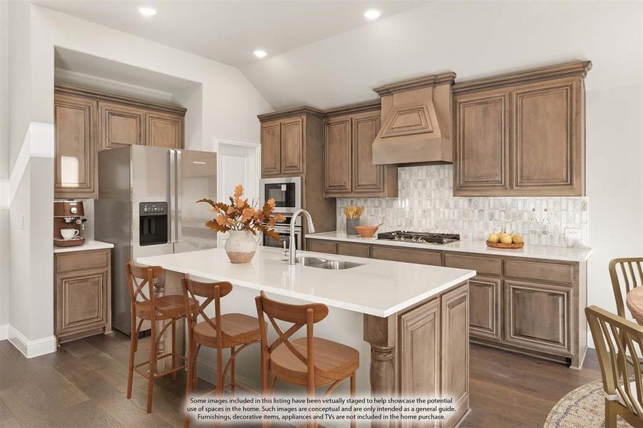 Furnished interior view inside a new home in Sable Creek, Sanger (Image 12).