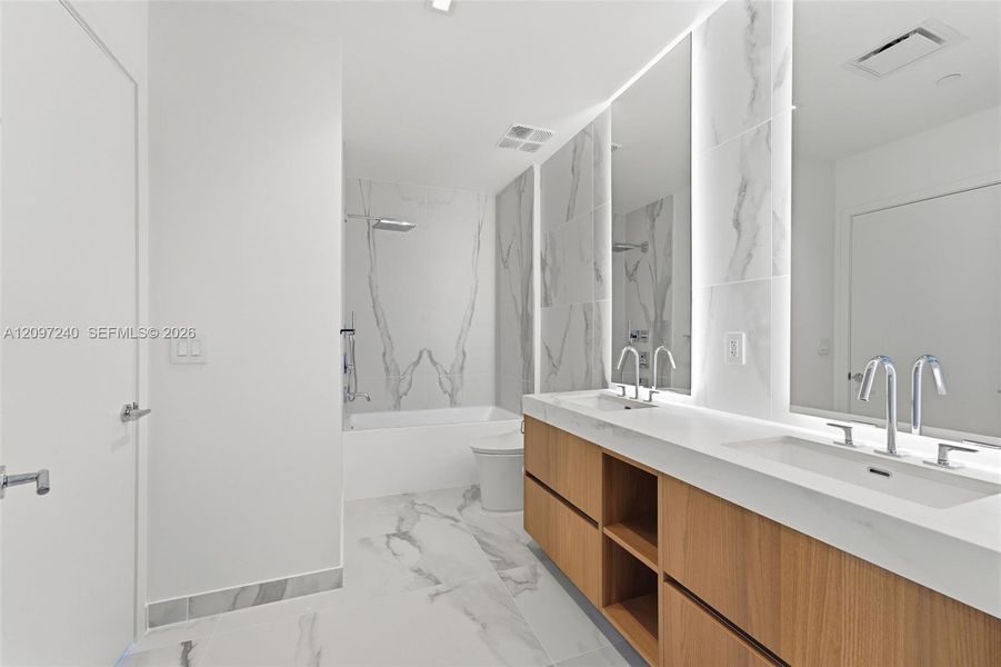 Furnished interior view inside a new home in , Miami (Image 8).