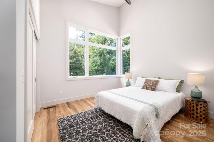 Upstairs Second Bedroom Overlooks Trees and Neighborhood Greenspace Upstairs Second Bedroom Overlooks Trees and Neighborhood Greenspace