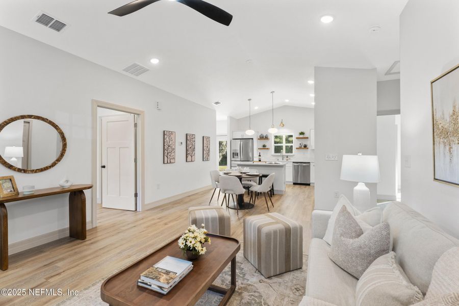 Furnished interior view inside a new home in , San Mateo (Image 16). Furnished interior view inside a new home in , San Mateo (Image 16).