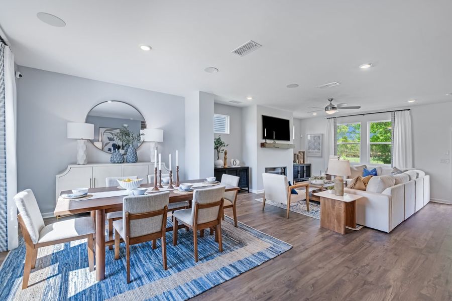 Representative furnished interior of a home built from the Fairfield by Taylor Morrison in Falls Creek, Flowery Branch (Image 17).