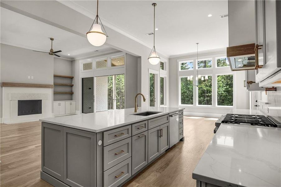 Furnished interior view inside a new home in , Newnan (Image 43).