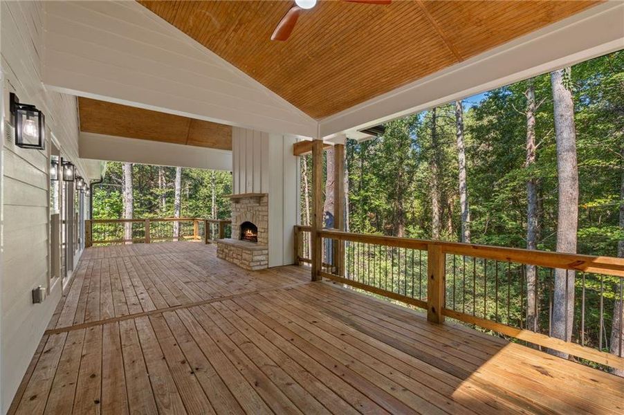 Exterior details and patio area of a home in , Dahlonega (Image 38).