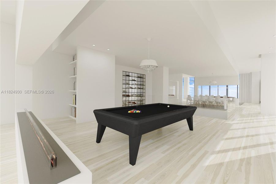 Furnished interior view inside a new home in , Miami (Image 22).