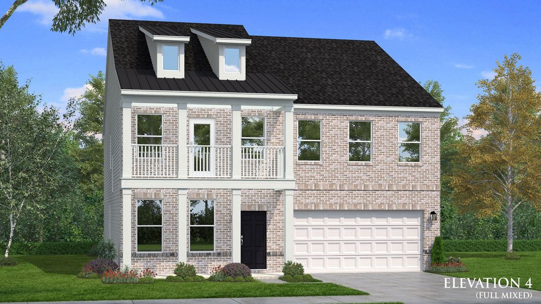 Representative exterior photo of a completed home built from the Brier Creek by DRB Homes in Weavers Pointe, Zebulon, NC (Image 17).