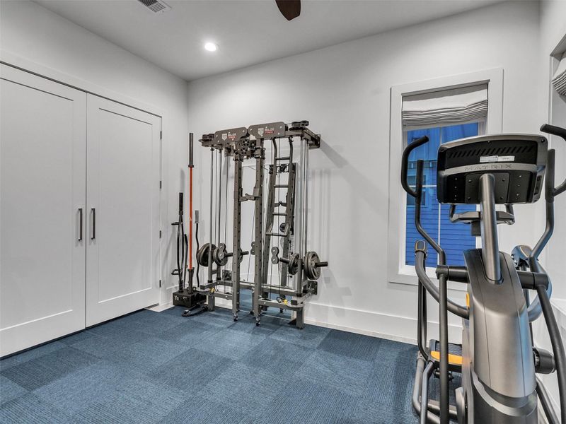Who needs a gym membership when your workout space overlooks the Gulf? This home gym makes fitness feel like freedom — with ocean views that motivate and a setting that reminds you you’re living your best coastal life. Who needs a gym membership when your workout space overlooks the Gulf? This home gym makes fitness feel like freedom — with ocean views that motivate and a setting that reminds you you’re living your best coastal life.
