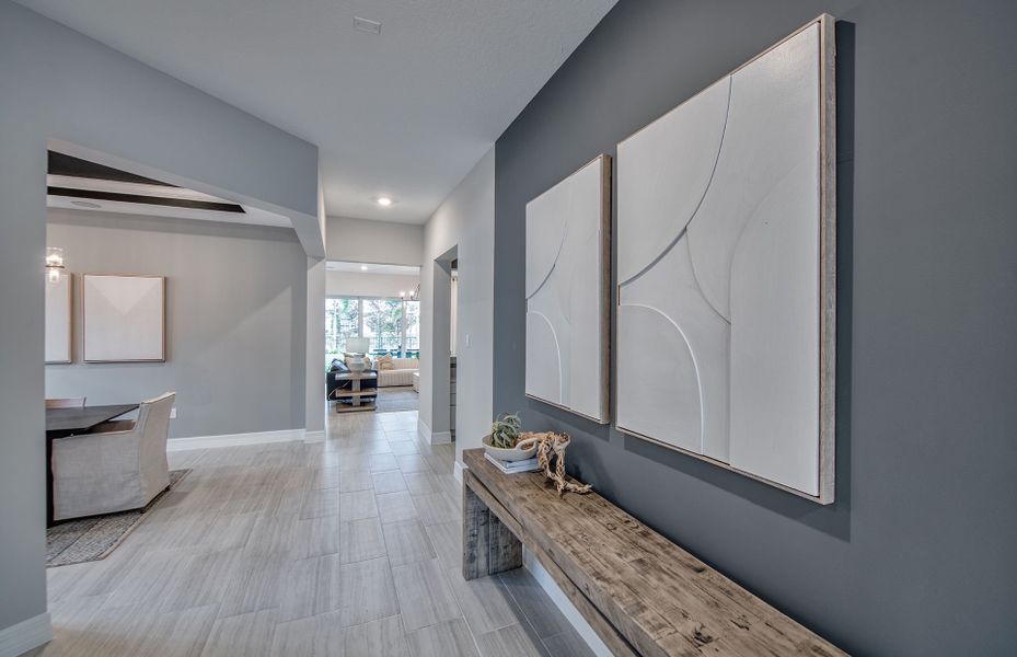 Furnished interior view inside a new home in Avondale at Avenir, Palm Beach Gardens (Image 14).