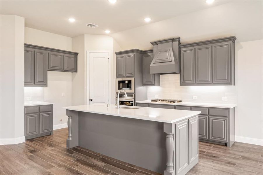 Furnished interior view inside a new home in Creekview Meadows, Pilot Point (Image 10).