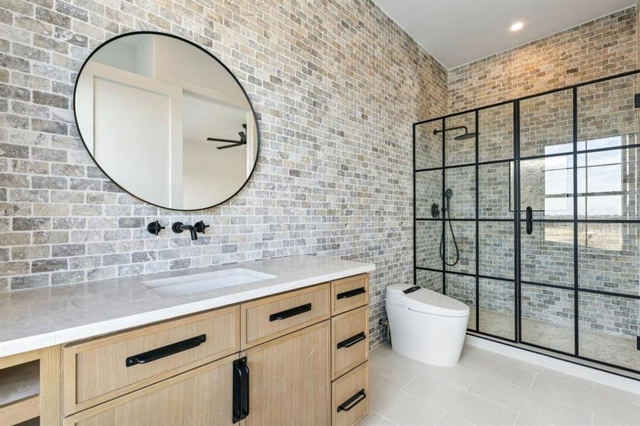 Furnished interior view inside a new home in , Bartonville (Image 12).