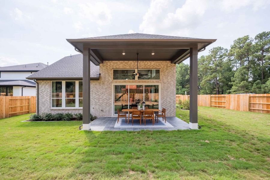 Representative exterior details of a home built from the Longspur by Tri Pointe Homes in Clopton Farms, Montgomery (Image 23). Representative exterior details of a home built from the Longspur by Tri Pointe Homes in Clopton Farms, Montgomery (Image 23).