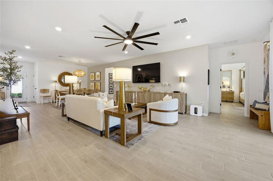 Furnished interior view inside a new home in Pioneer Ranch, Ocala (Image 15). Furnished interior view inside a new home in Pioneer Ranch, Ocala (Image 15).