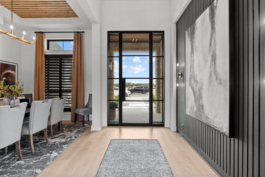 Furnished interior view inside a new home in Caliza Reserve, Boerne (Image 6).
