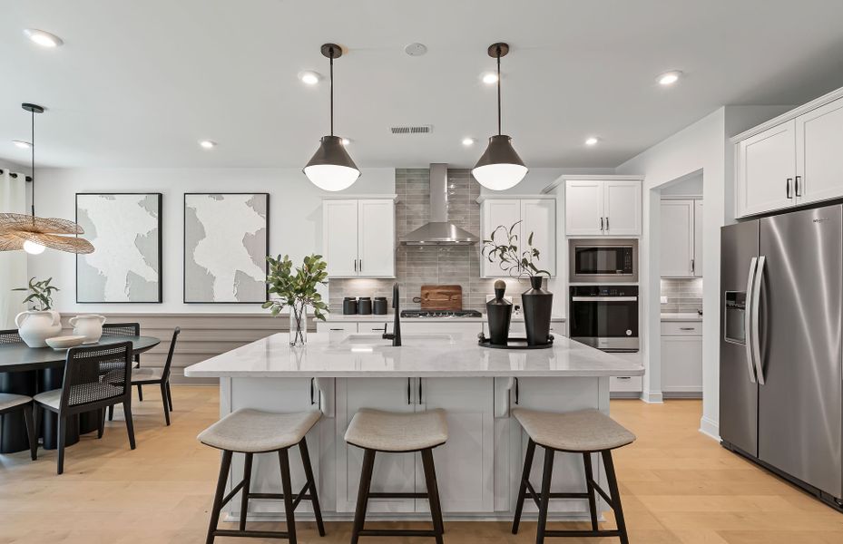 Furnished interior view inside a new home in Reunion, Flowery Branch (Image 11).