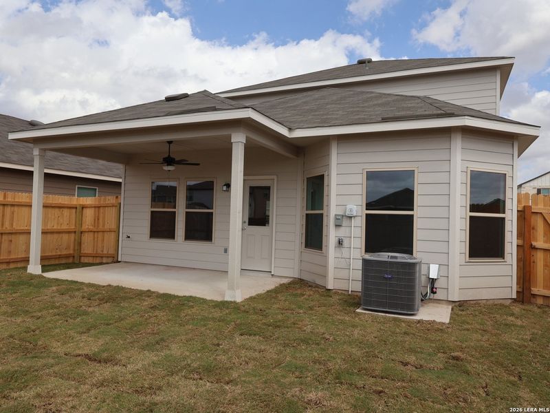 Exterior details and patio area of a home in Park Place, New Braunfels (Image 22). Exterior details and patio area of a home in Park Place, New Braunfels (Image 22).