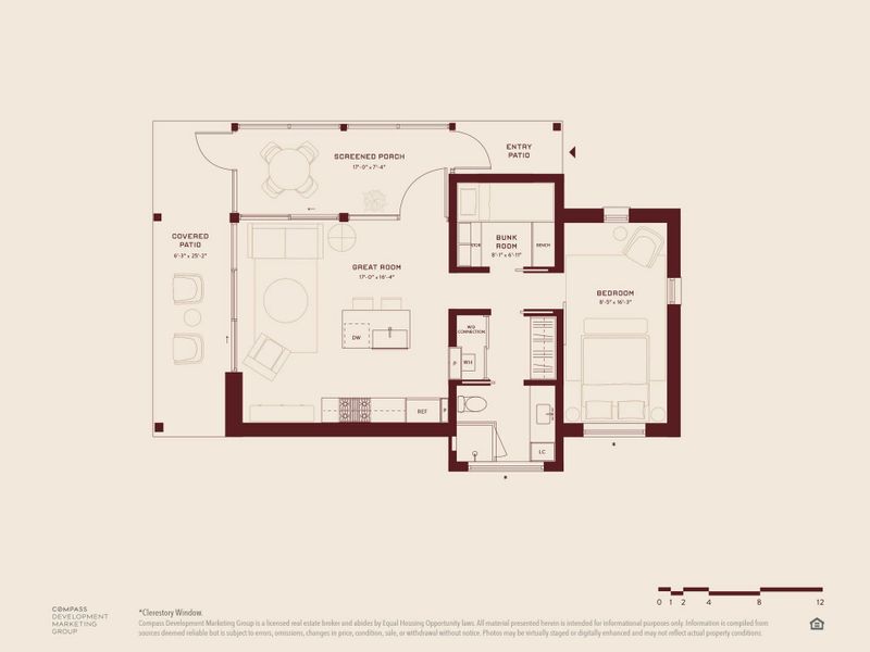 2D floor plan layout of this home in Hye Springs Ranch, Hye, TX (Image 3).