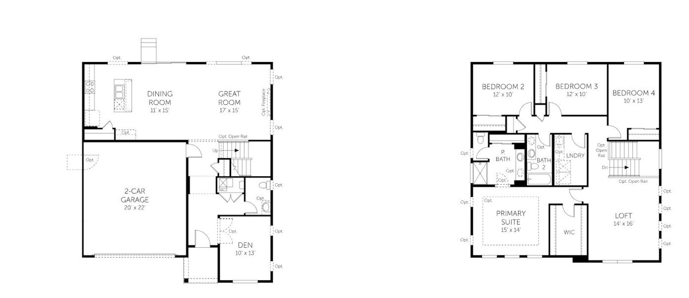 2D floor plan layout of this home in Wolf Creek Run, Strasburg, CO (Image 5).