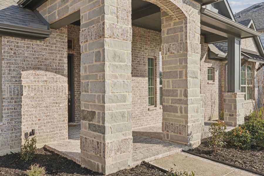 Representative exterior details of a home built from the Carrington by Chesmar Homes in Karis, Crowley (Image 10). Representative exterior details of a home built from the Carrington by Chesmar Homes in Karis, Crowley (Image 10).