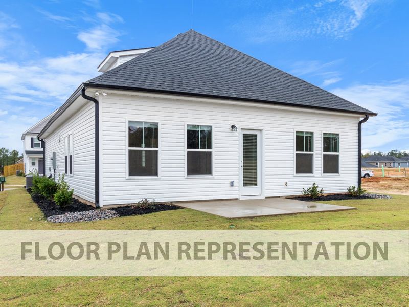 Front exterior of a new home in Windsor, North Augusta, SC, highlighting curb appeal (Image 14). Front exterior of a new home in Windsor, North Augusta, SC, highlighting curb appeal (Image 14).