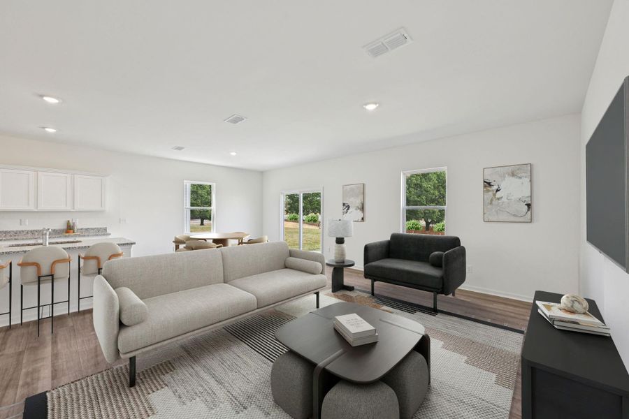 Furnished interior view inside a new home in Vida Mar, League City (Image 4). Furnished interior view inside a new home in Vida Mar, League City (Image 4).