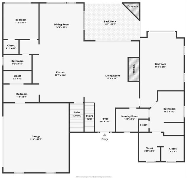 2D floor plan layout of this home in , Flowery Branch, GA (Image 5).