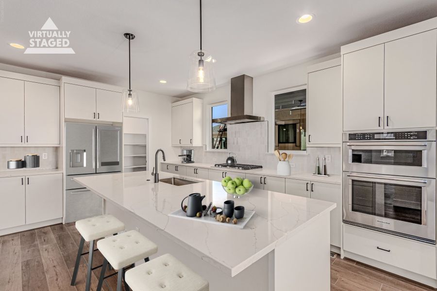 Furnished interior view inside a new home in West Grange, Longmont (Image 7).